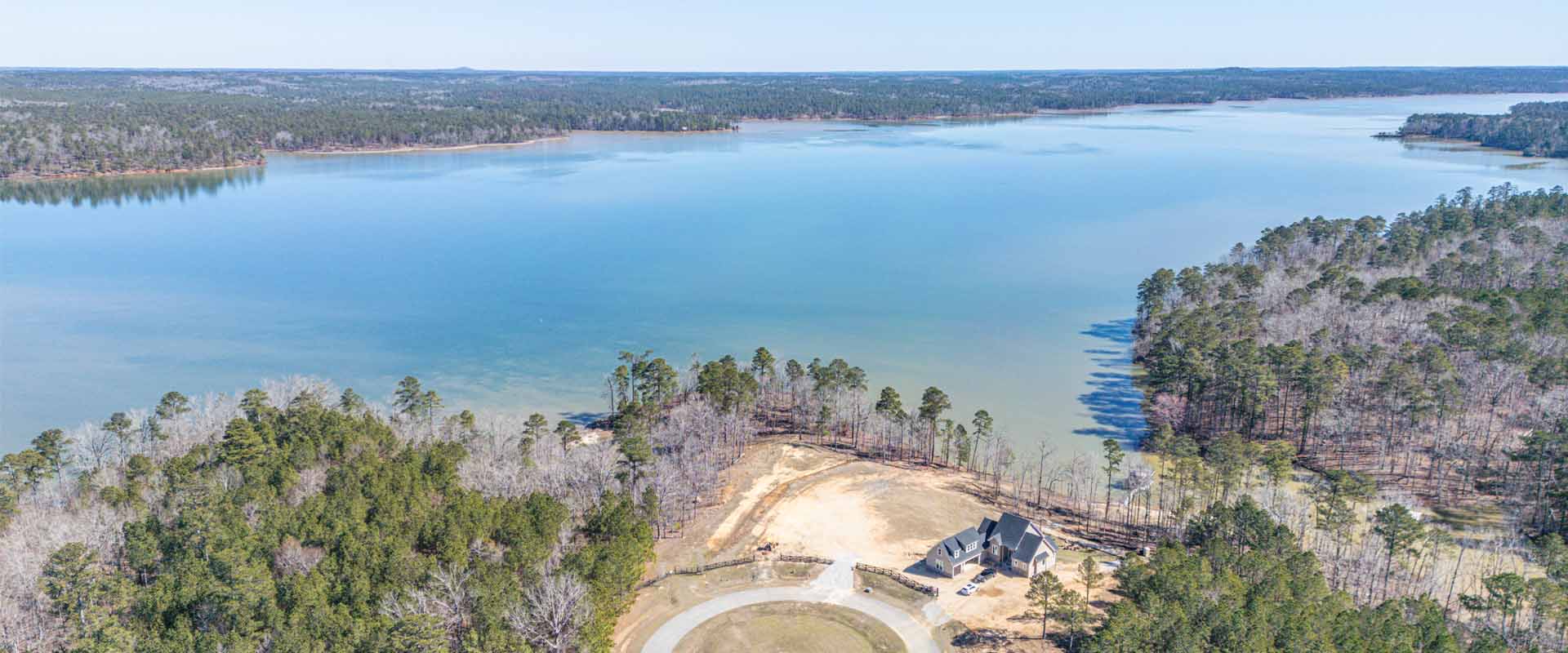 Clarks Hill Lake shoreline and lake property near Tignall Georgia