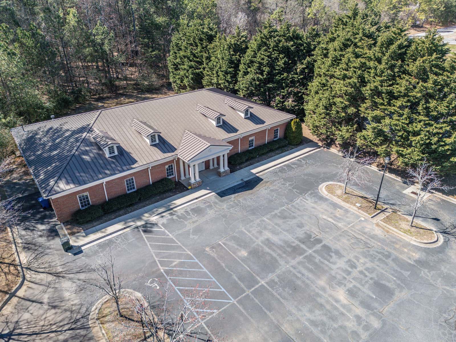Commercial office aerial photo