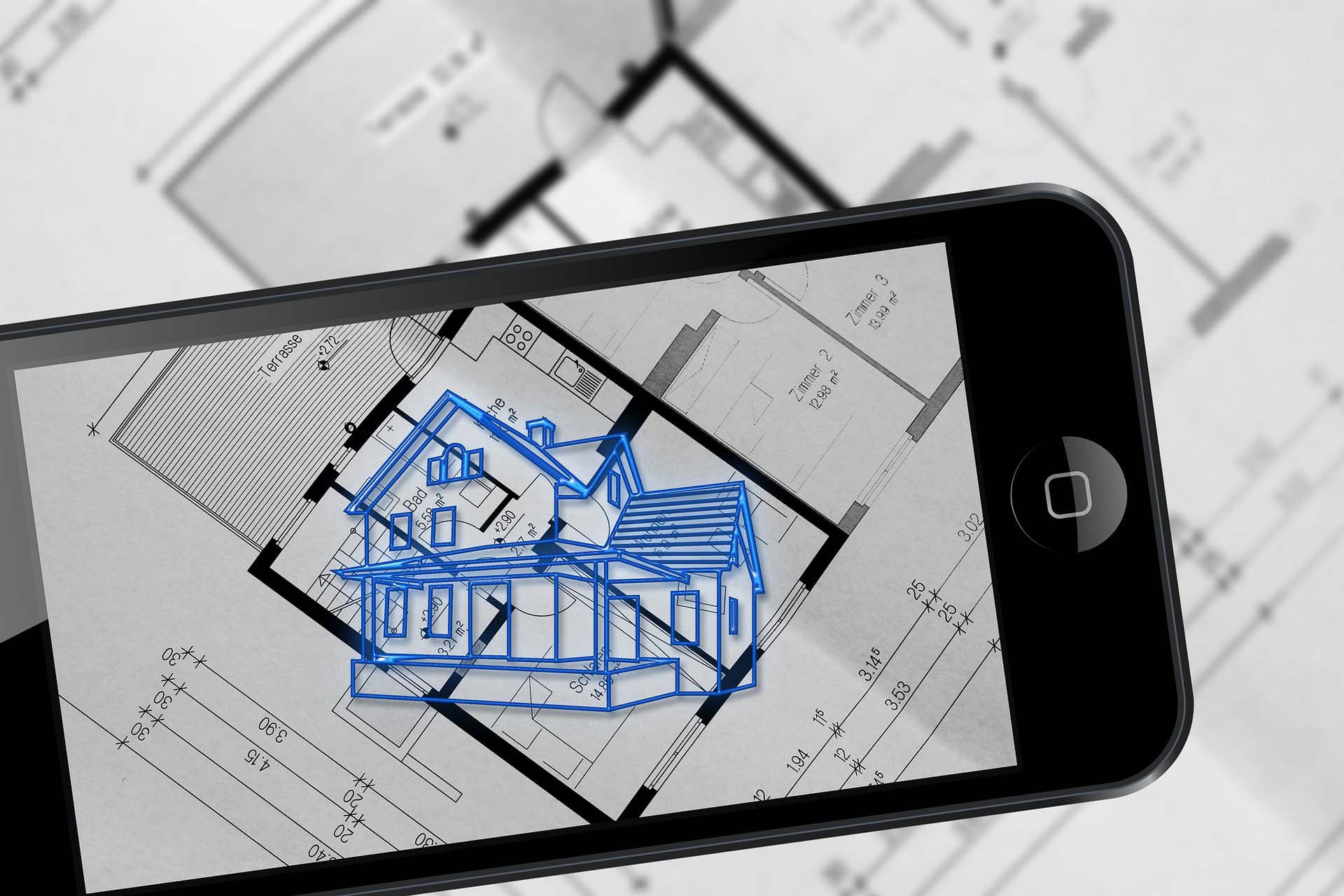 real estate scan on a mobile phone screen